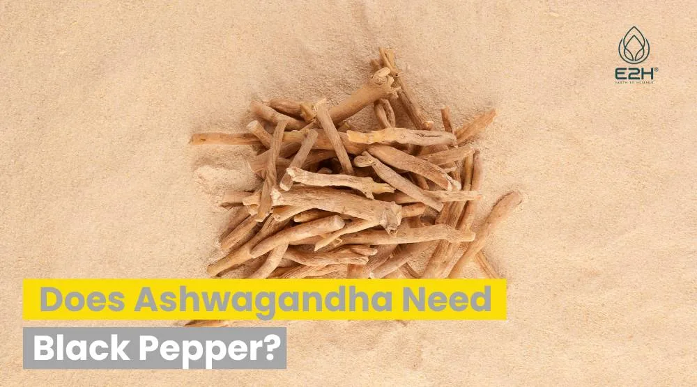 Does Ashwagandha Need Black Pepper: NO?